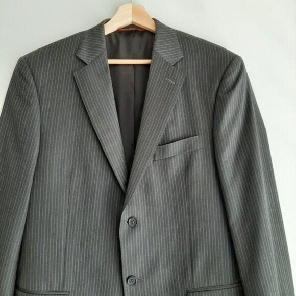 PRONTO UOMO Italy 100% Wool Blazer Jacket Super 130'S Men's Sz 40 R - Picture 3 of 15